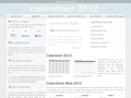 Calendrier 2012